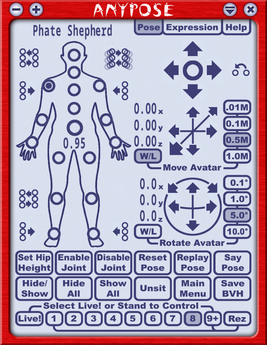 Second Life Marketplace Anypose Bvh Pose Stand Includes Anypose